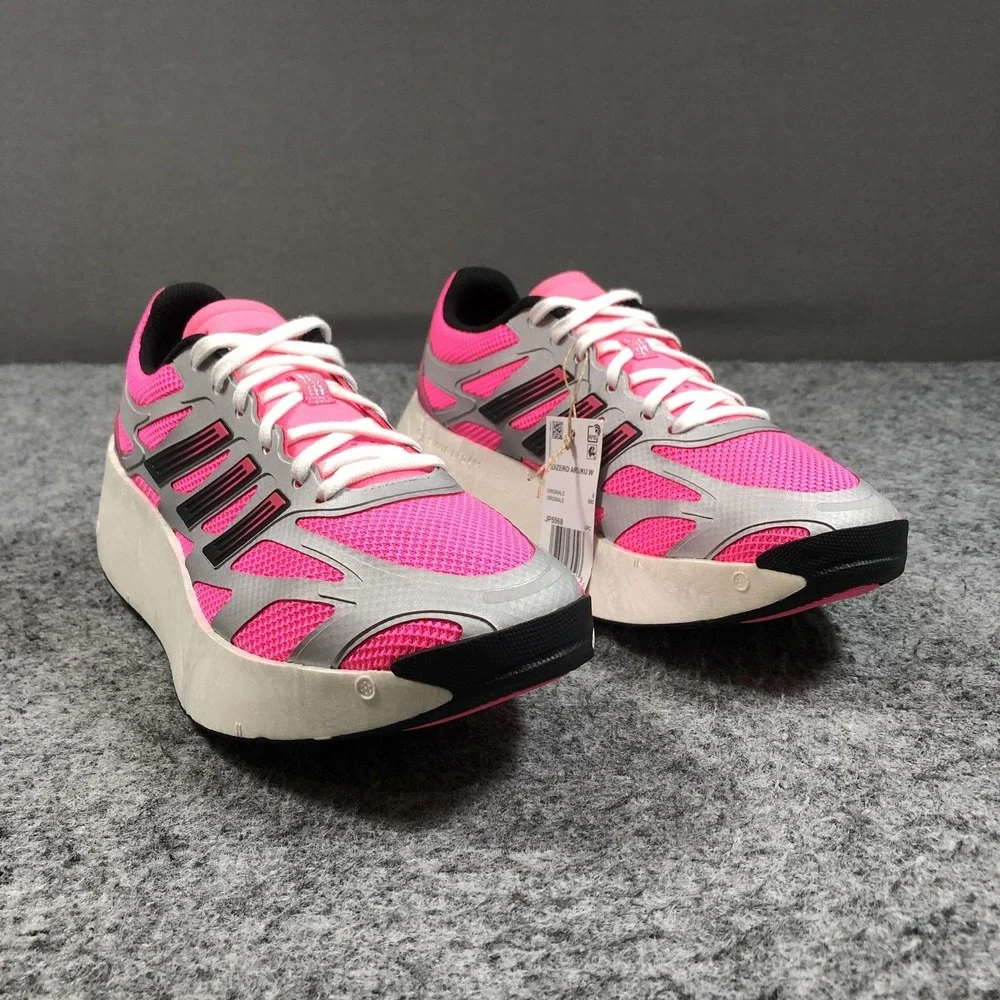 Adidas Adizero Aruku Shoes Womens 9.5 Lucid Pink Silver Running JP5568